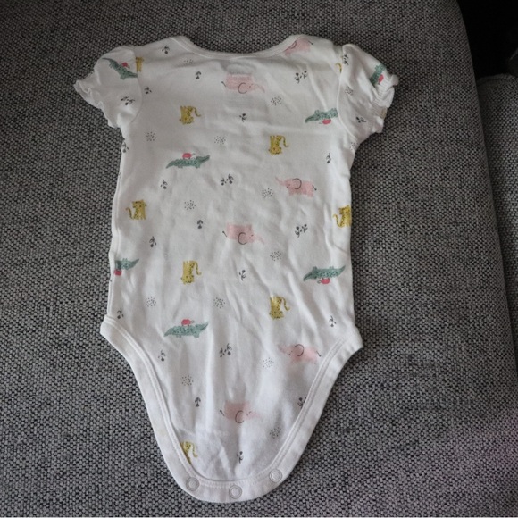 0-3M Baby Girl Onesie Animal Print - Picture 4 of 4